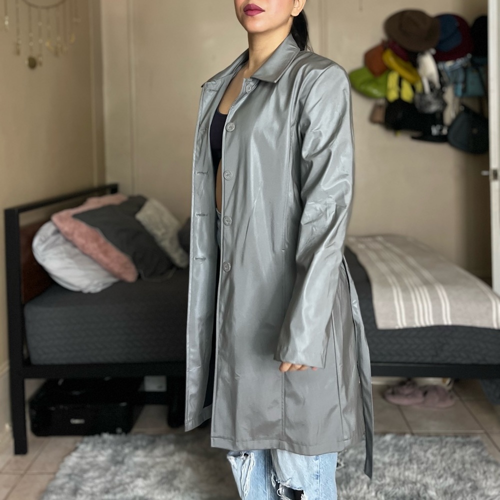 Louis Paris Metallic Trench Coat